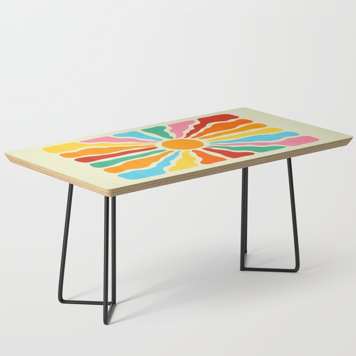 Retro Sun Waves: Rainbow Edition Coffee Table Gallery Image 1