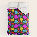 Fun colorful abstract star shape pattern Comforter Gallery Image 6