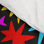 Fun colorful abstract star shape pattern Comforter Gallery Image 4