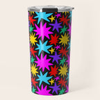 Fun colorful abstract star shape pattern Travel Mug Gallery Image 1