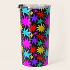 Fun colorful abstract star shape pattern Travel Mug Gallery Image 3