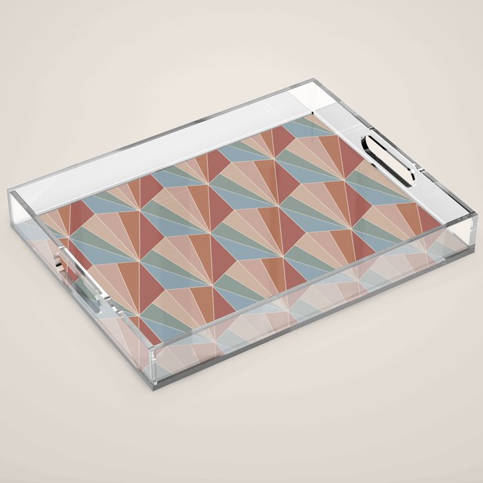 Gisela Color Block Pattern XV Acrylic Tray Gallery Image 1