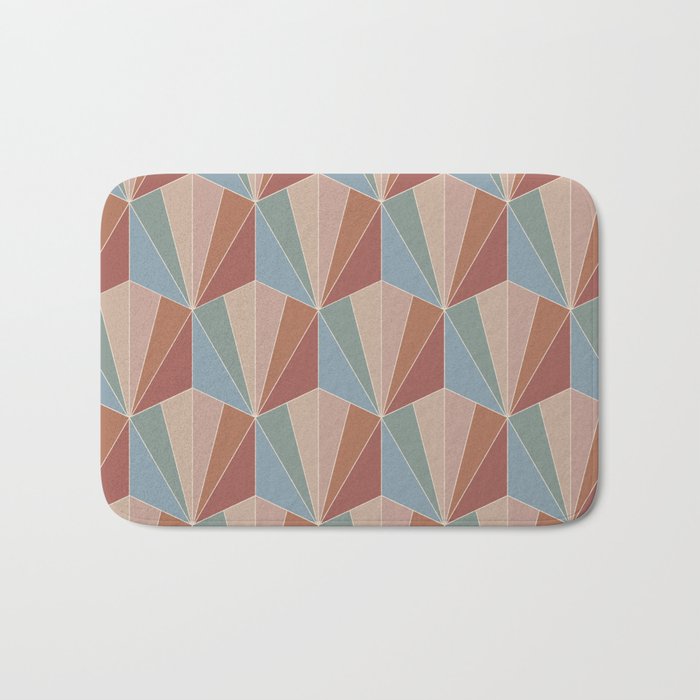 Gisela Color Block Pattern XV Bath Mat Gallery Image 1