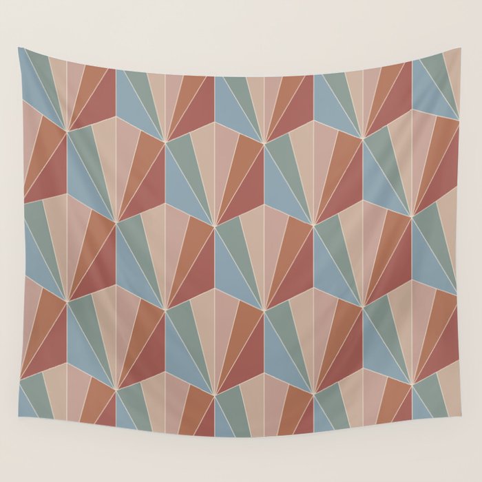 Gisela Color Block Pattern XV Wall Tapestry Gallery Image 4