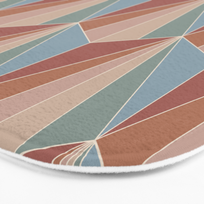 Gisela Color Block Pattern XV Bath Mat Gallery Image 3