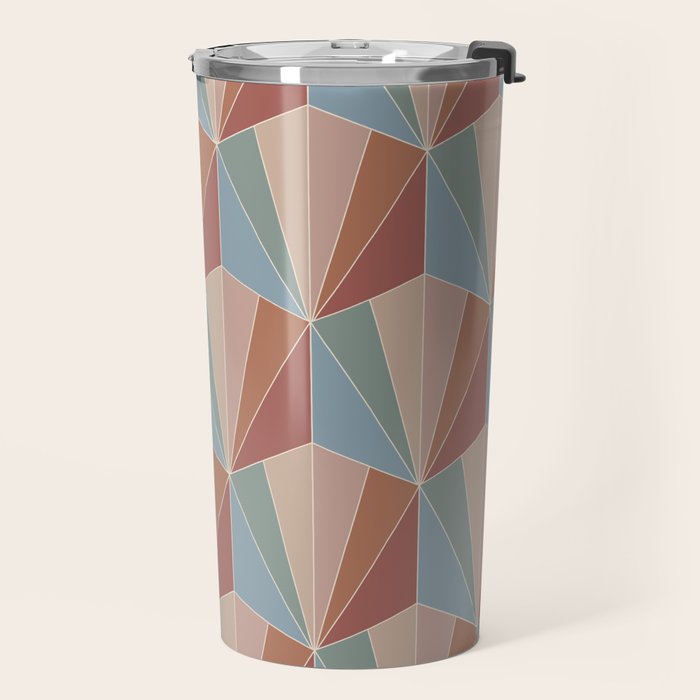Gisela Color Block Pattern XV Travel Mug Gallery Image 2
