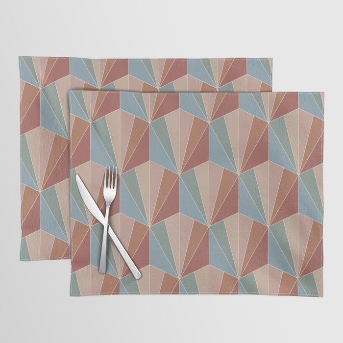 Gisela Color Block Pattern XV Placemat Gallery Image 1