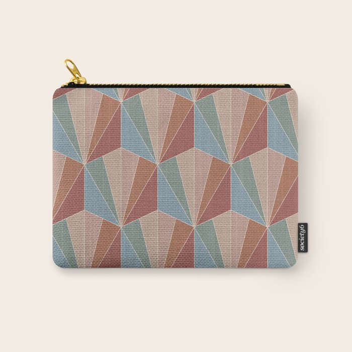 Gisela Color Block Pattern XV Carry All Pouch Gallery Image 1