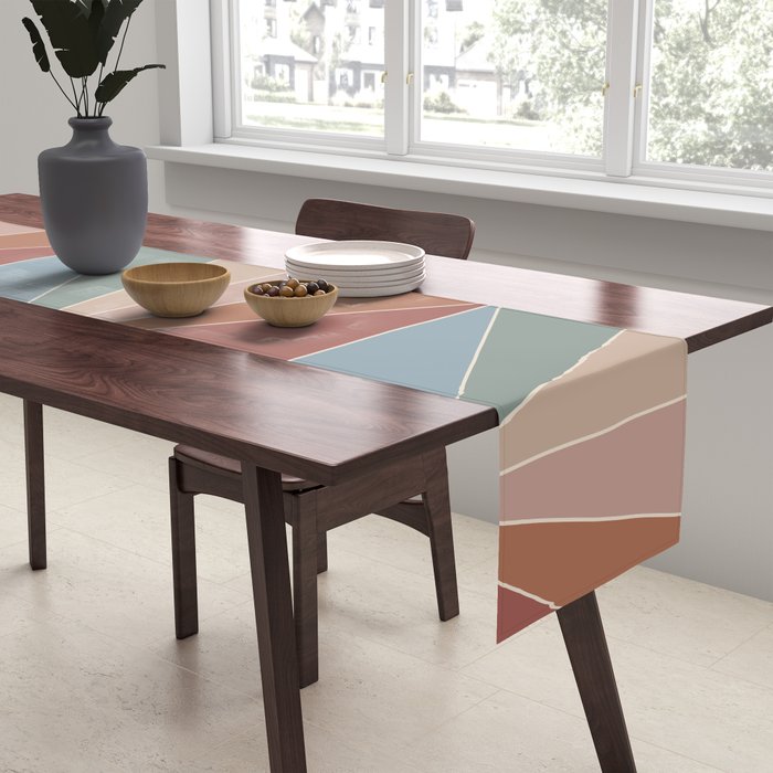 Gisela Color Block Pattern XV Table Runner Gallery Image 2