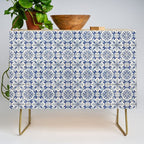 Portuguese tiles pattern blue Credenza Gallery Image 1
