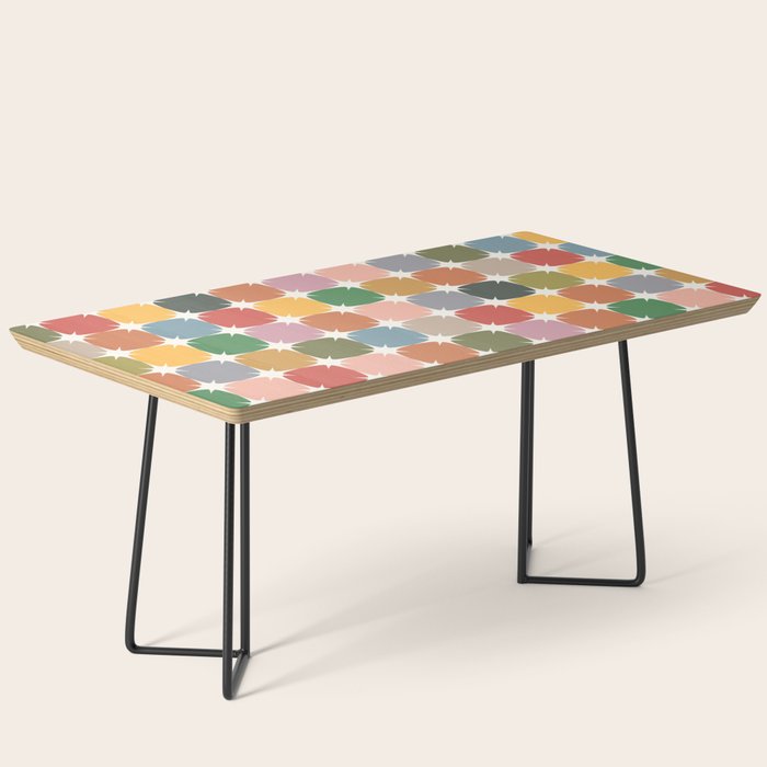 Retro Festive Sparkle Colorful Checker Coffee Table Gallery Image 1
