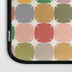 Retro Festive Sparkle Colorful Checker Laptop Sleeve Gallery Image 3