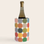 Retro Festive Sparkle Colorful Checker Wine Chiller Gallery Image 3