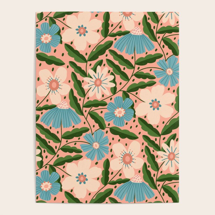 Flower Garden - Peach  Poster Gallery Image 4