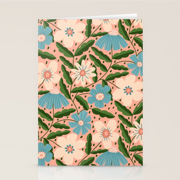 Flower Garden - Peach  Stationery Card Gallery Image 2