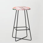 Retro hand drawn cactus plant pattern Stool Gallery Image 1