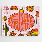 Vintage Merry Christmas Jigsaw Puzzle Gallery Image 1