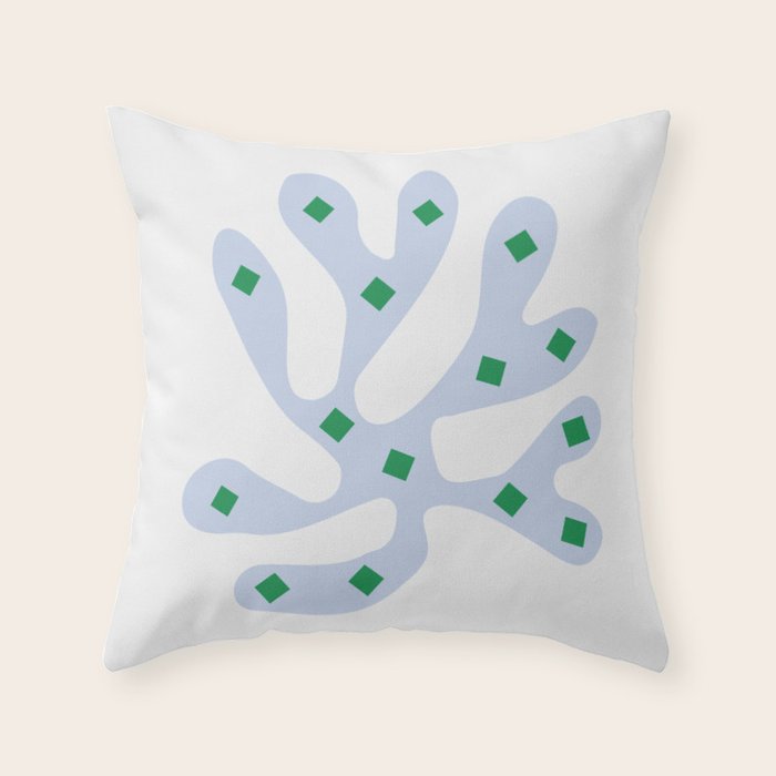 Periwinkle: Matisse Pastel Series 01 Throw Pillow Gallery Image 1