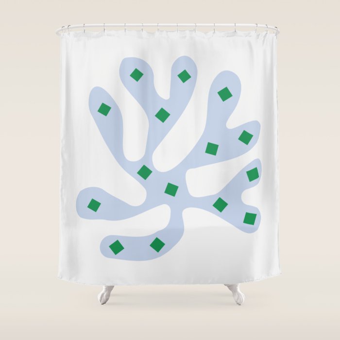 Periwinkle: Matisse Pastel Series 01 Shower Curtain Gallery Image 1
