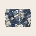Christmas Winter Gifts Presents Watercolor Illustration Bath Mat Gallery Image 1