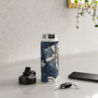 Christmas Winter Gifts Presents Watercolor Illustration Water Bottle Gallery Image 4