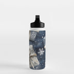 Christmas Winter Gifts Presents Watercolor Illustration Water Bottle Gallery Image 3