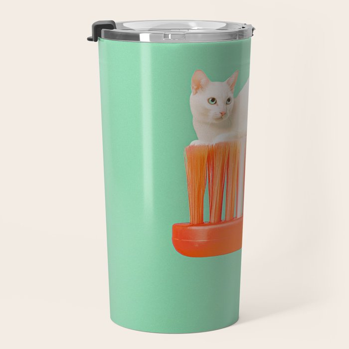 Toothpaste Cat Travel Mug Gallery Image 3