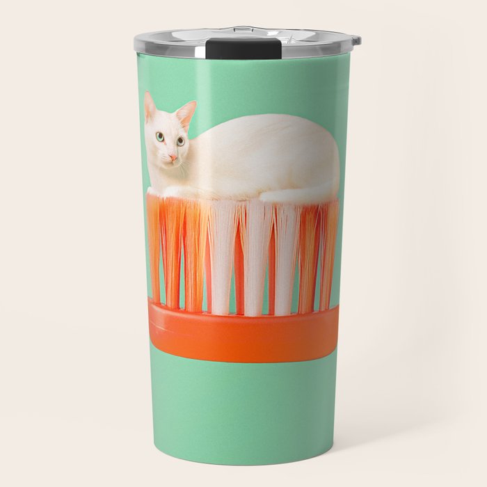 Toothpaste Cat Travel Mug Gallery Image 1