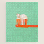 Toothpaste Cat Jigsaw Puzzle Gallery Image 1