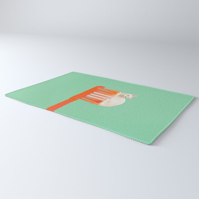 Toothpaste Cat Rug Gallery Image 3