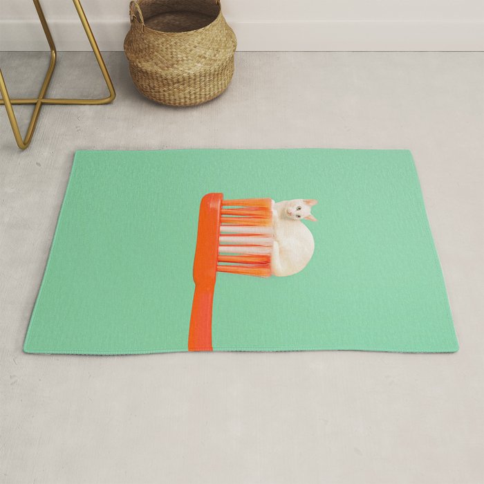 Toothpaste Cat Rug Gallery Image 1