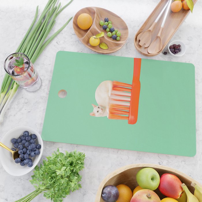 Toothpaste Cat Cutting Board Gallery Image 2