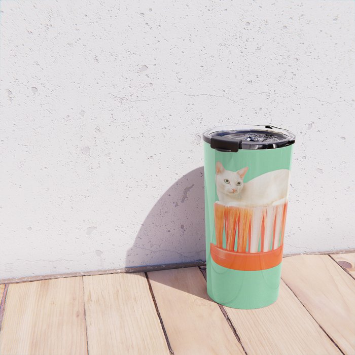 Toothpaste Cat Travel Mug Gallery Image 4