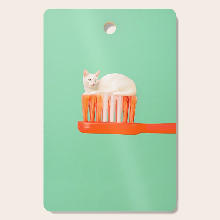 Toothpaste Cat Cutting Board Gallery Image 1
