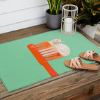 Toothpaste Cat Outdoor Rug Gallery Image 2