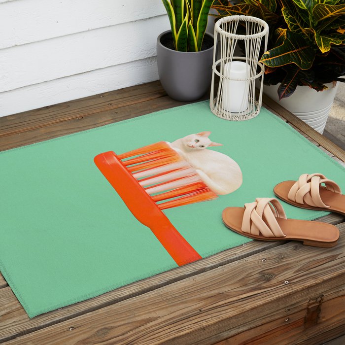 Toothpaste Cat Outdoor Rug Gallery Image 2