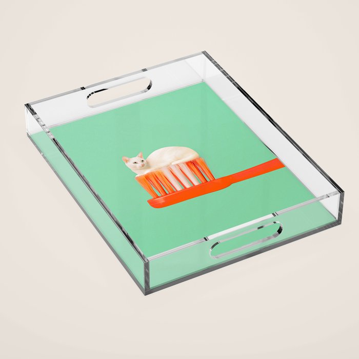 Toothpaste Cat Acrylic Tray Gallery Image 1
