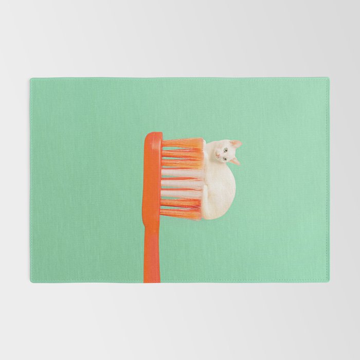 Toothpaste Cat Rug Gallery Image 2