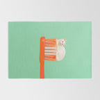 Toothpaste Cat Rug Gallery Image 2
