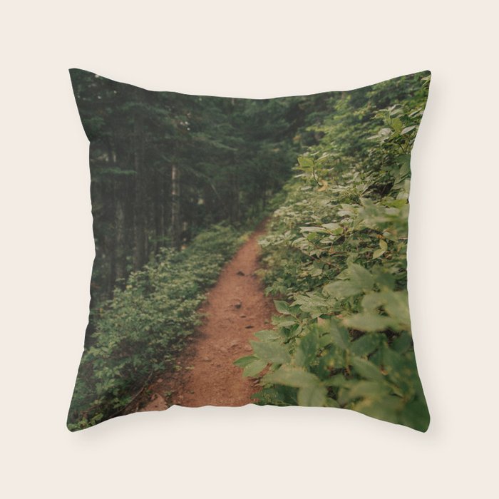 Through the Green Throw Pillow Gallery Image 6