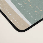 Colorful Stripes, Green and Beige, Abstract Art Desk Mat Gallery Image 4