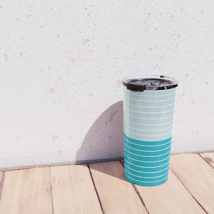 Two Tone Line Curvature IV Travel Mug Gallery Image 4