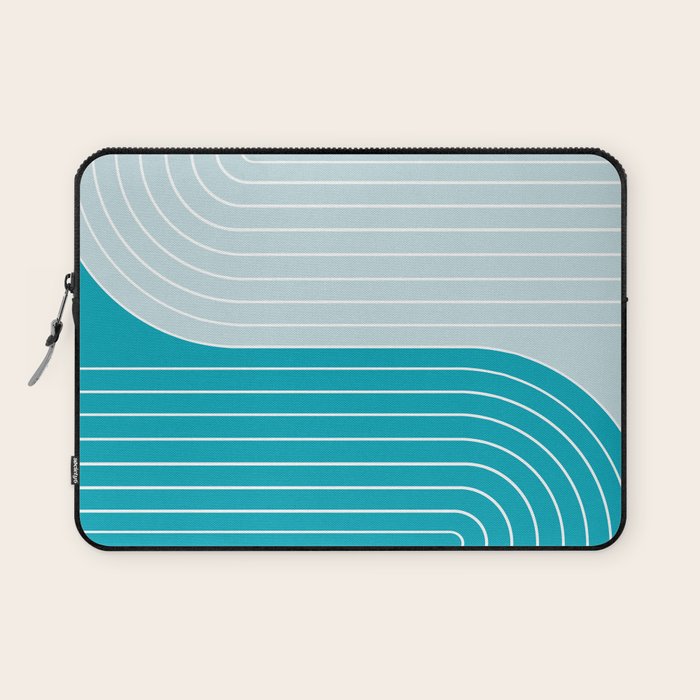 Two Tone Line Curvature IV Laptop Sleeve Gallery Image 1