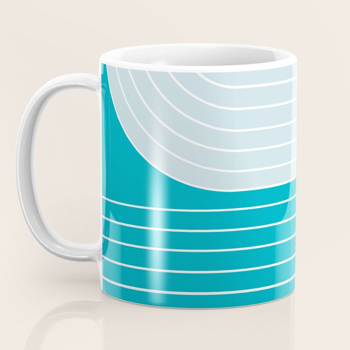 Two Tone Line Curvature IV Coffee Mug Gallery Image 3