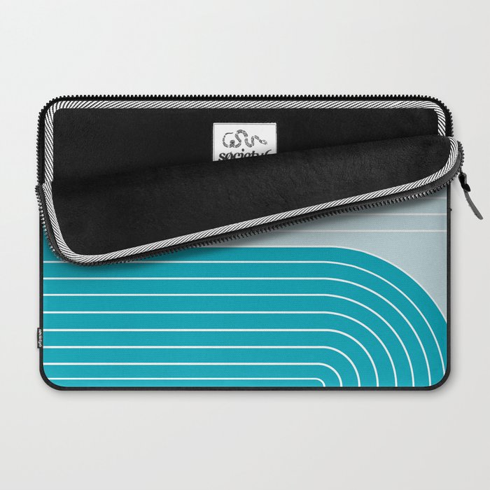 Two Tone Line Curvature IV Laptop Sleeve Gallery Image 2