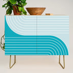 Two Tone Line Curvature IV Credenza Gallery Image 1