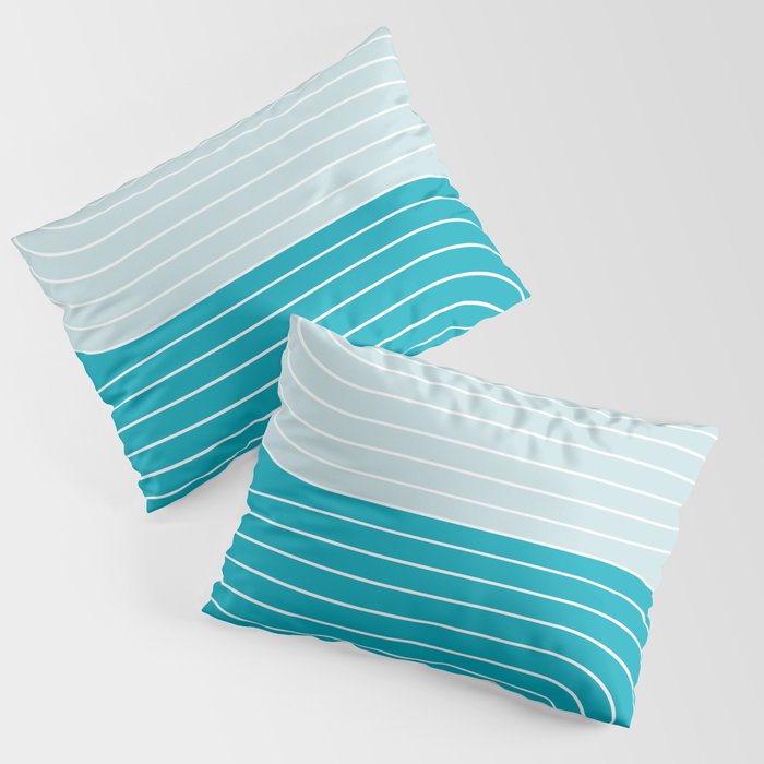 Two Tone Line Curvature IV Pillow Sham Gallery Image 3