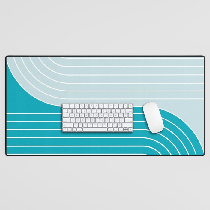 Two Tone Line Curvature IV Desk Mat Gallery Image 1