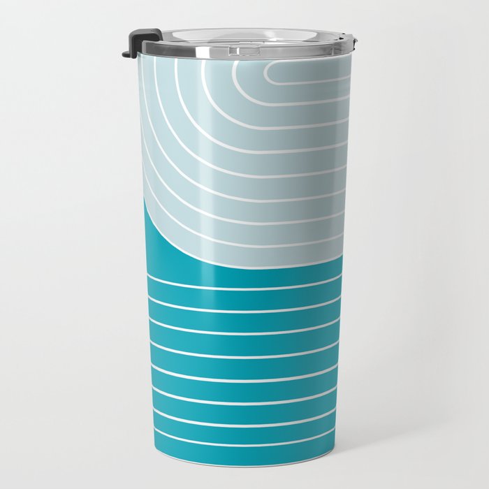 Two Tone Line Curvature IV Travel Mug Gallery Image 3