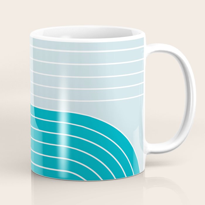 Two Tone Line Curvature IV Coffee Mug Gallery Image 1